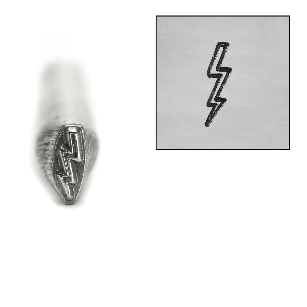 Metal Stamping Tools Lightning Bolt Metal Design Stamp, 6mm